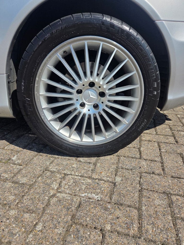 Mercedes-Benz 4 velgen breedset met Michelin banden te koop, Auto-onderdelen, 18 inch, Gebruikt, 255 mm, Banden en Velgen