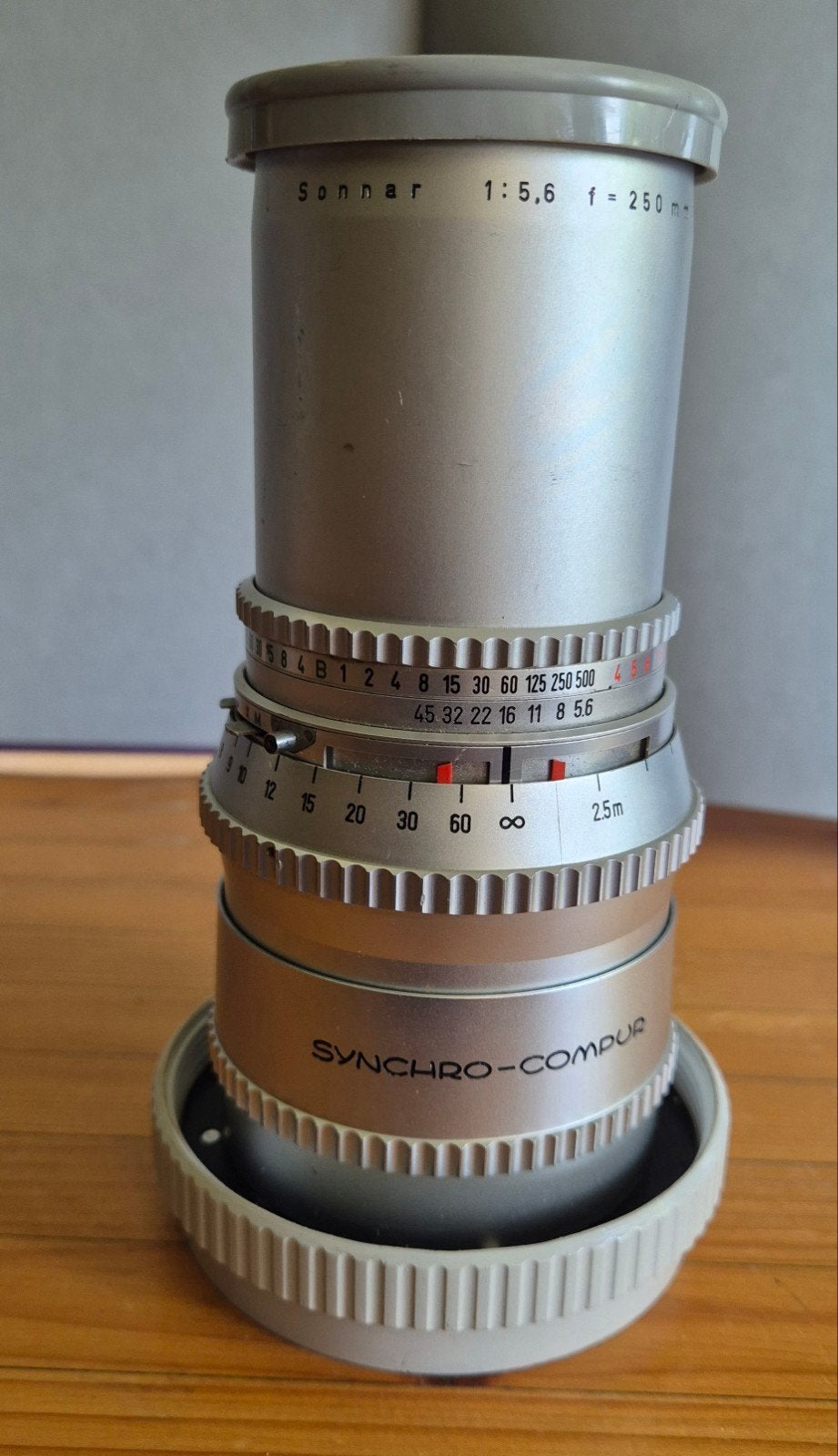 Carl Zeiss Sonnar 250mm f/5.6 Synchro-Compur lens, Gebruikt, Overige vattingen, Zeiss, Handmatige focus