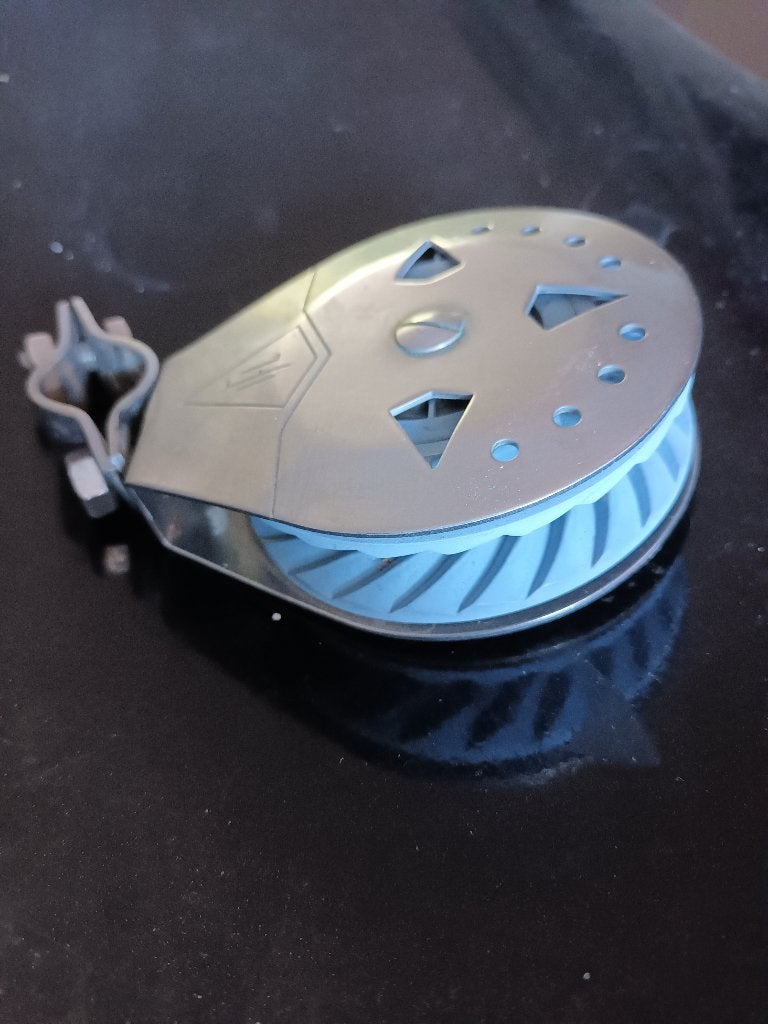 Ratelblok 90 mm RVS, Ophalen of Verzenden, Gebruikt, Overige typen, Minder dan 15 m²