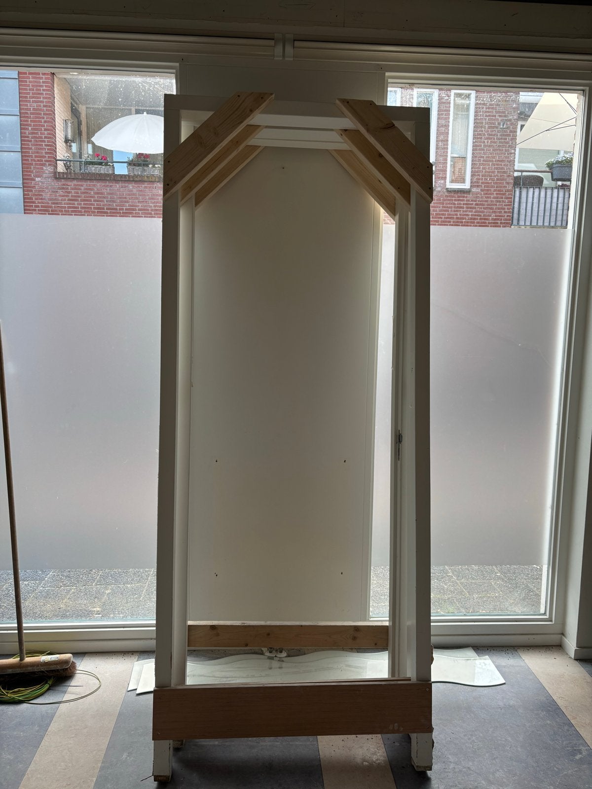 3x Witte brandvertragende binnendeur met kozijn, Ophalen, Gebruikt, 80 tot 100 cm, 215 cm of meer