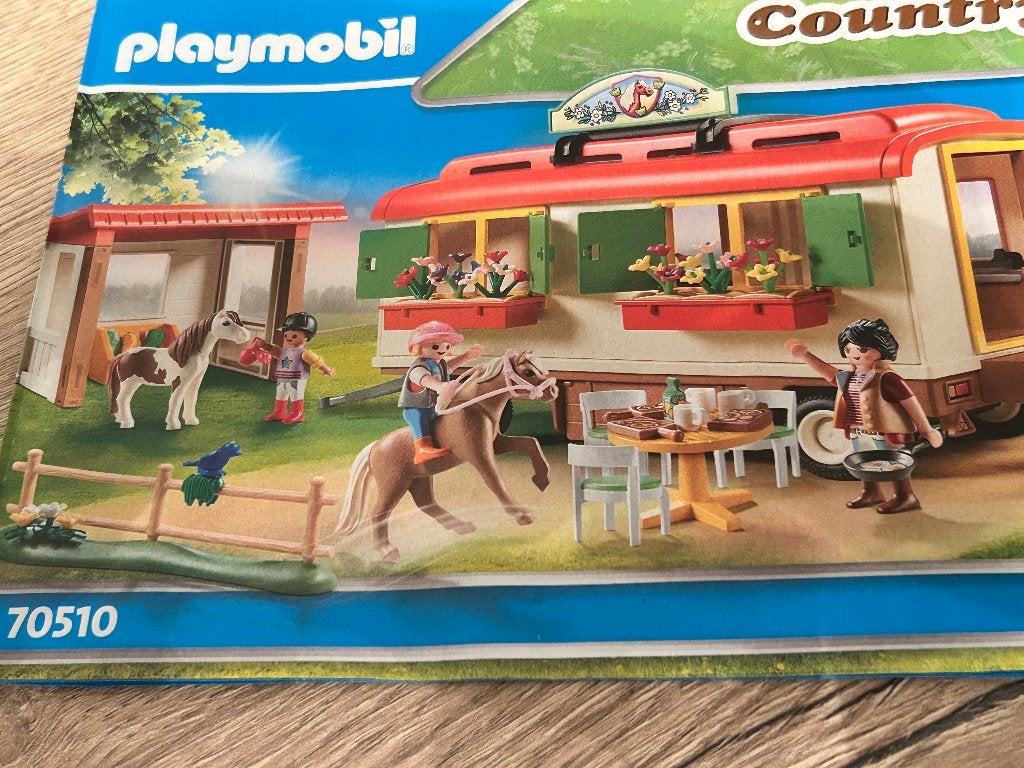 Playmobil 70510 ponykamp aanhanger, Ophalen of Verzenden, Nieuw