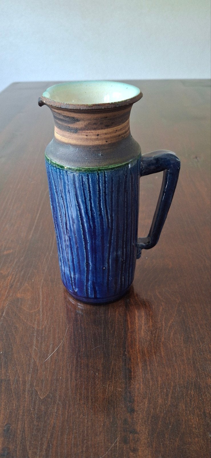 Vintage Kähler Oorkannetje - Nils Kähler - Diepblauw, Ophalen