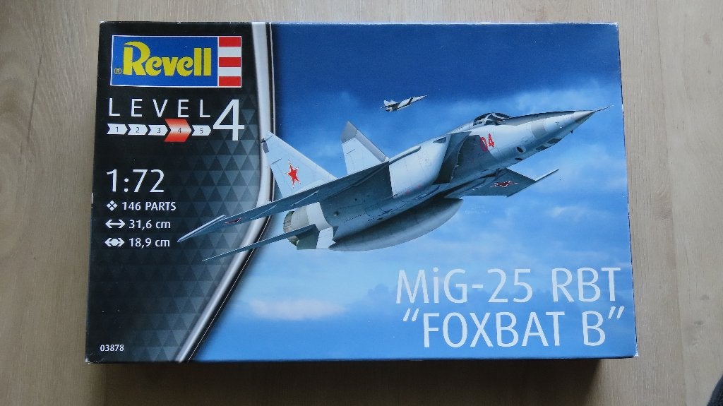 MIG-25 RBT Foxbat Revell 1/72, 1:72 tot 1:144, Revell, Nieuw, Ophalen of Verzenden
