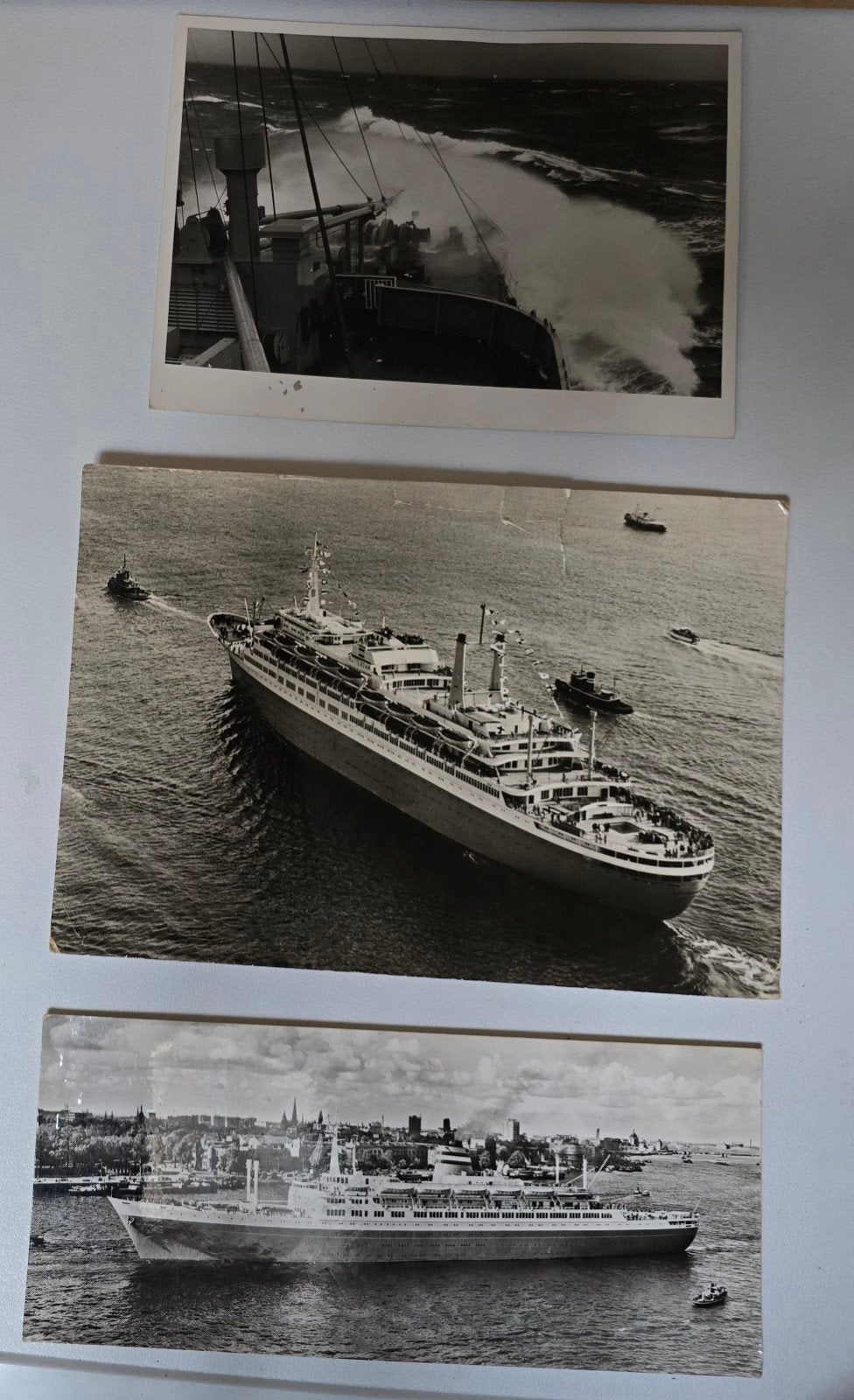 Holland Amerika Line, Verzamelen, Scheepvaart, Ophalen of Verzenden, Gebruikt, Kaart, Foto of Prent