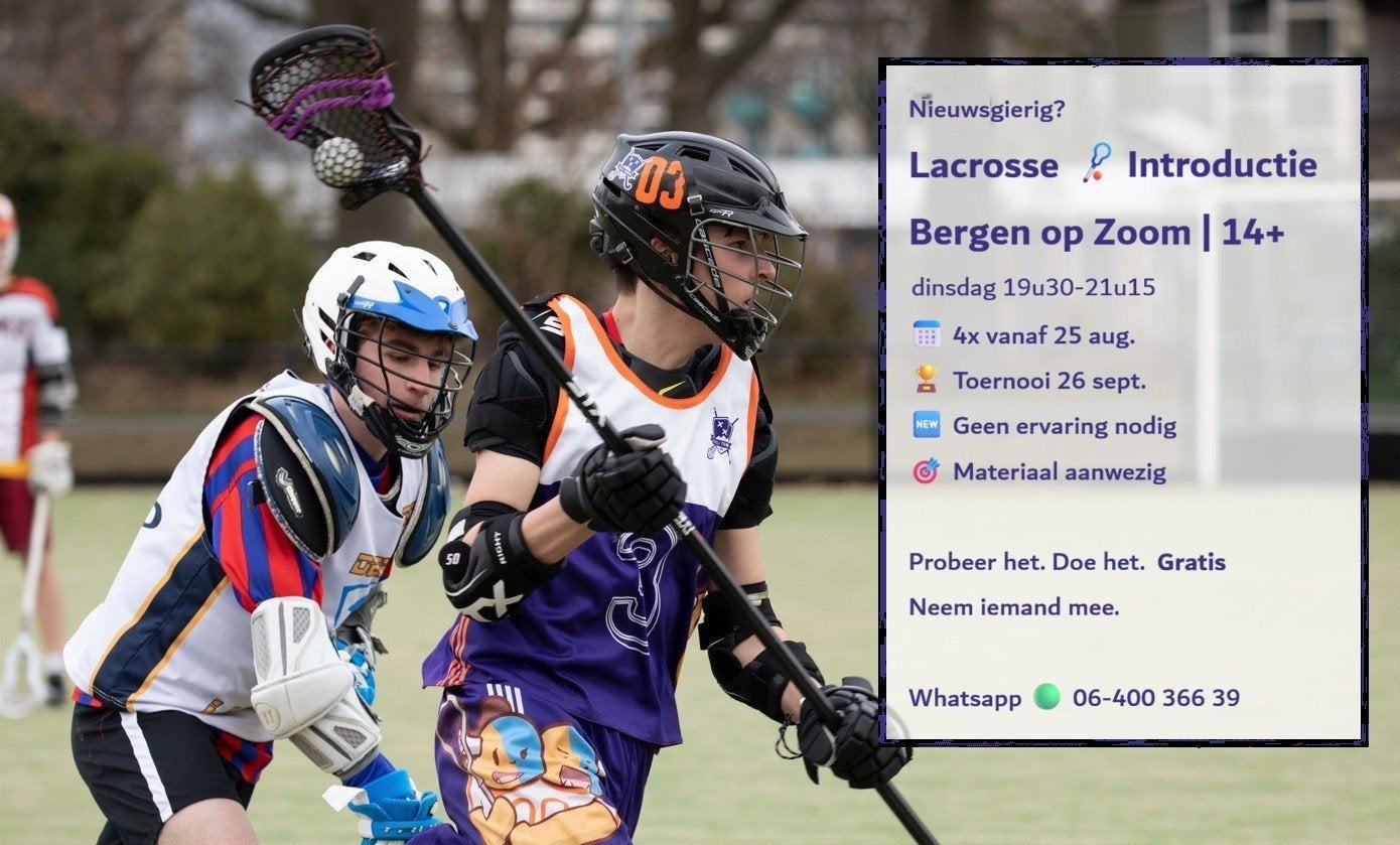 Gratis Lacrosse introlessen Bergen op zoom
