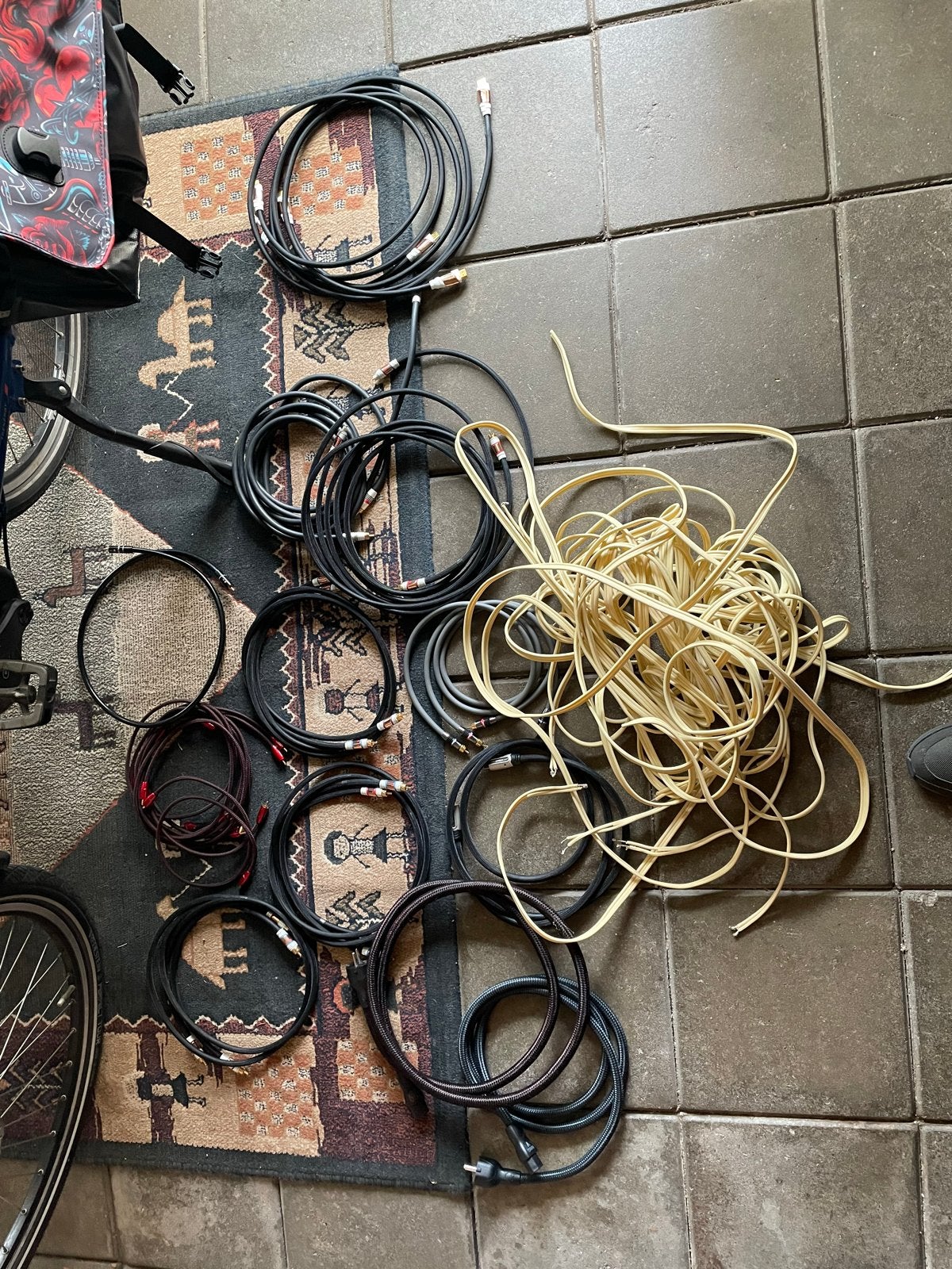 Diverse audiokabels: Zilverkabel, AudioQuest, Monster, Atlas, Ophalen of Verzenden, Gebruikt