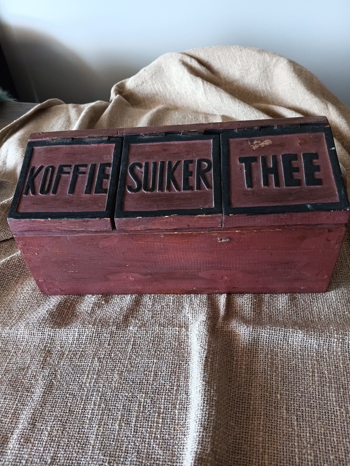 Brocante kruidenierskist, Ophalen of Verzenden