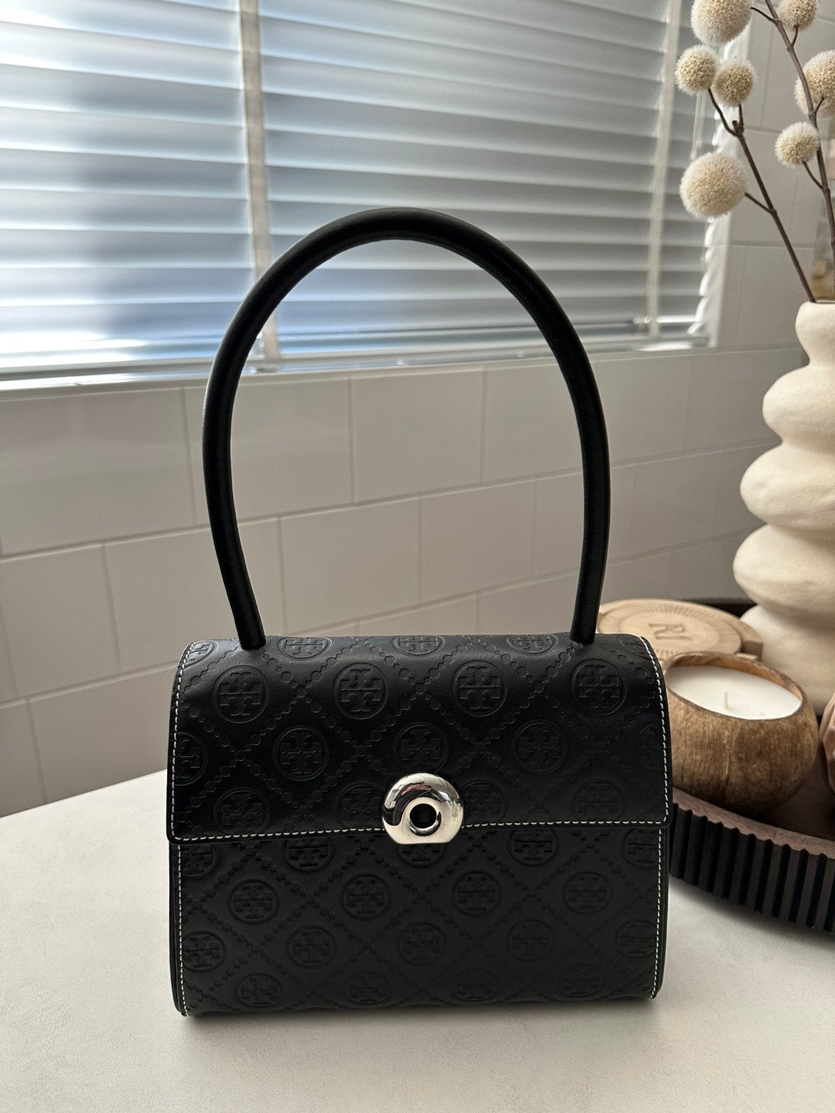 Tory Burch Small Deville tas - Zwart, Verzenden, Zo goed als nieuw
