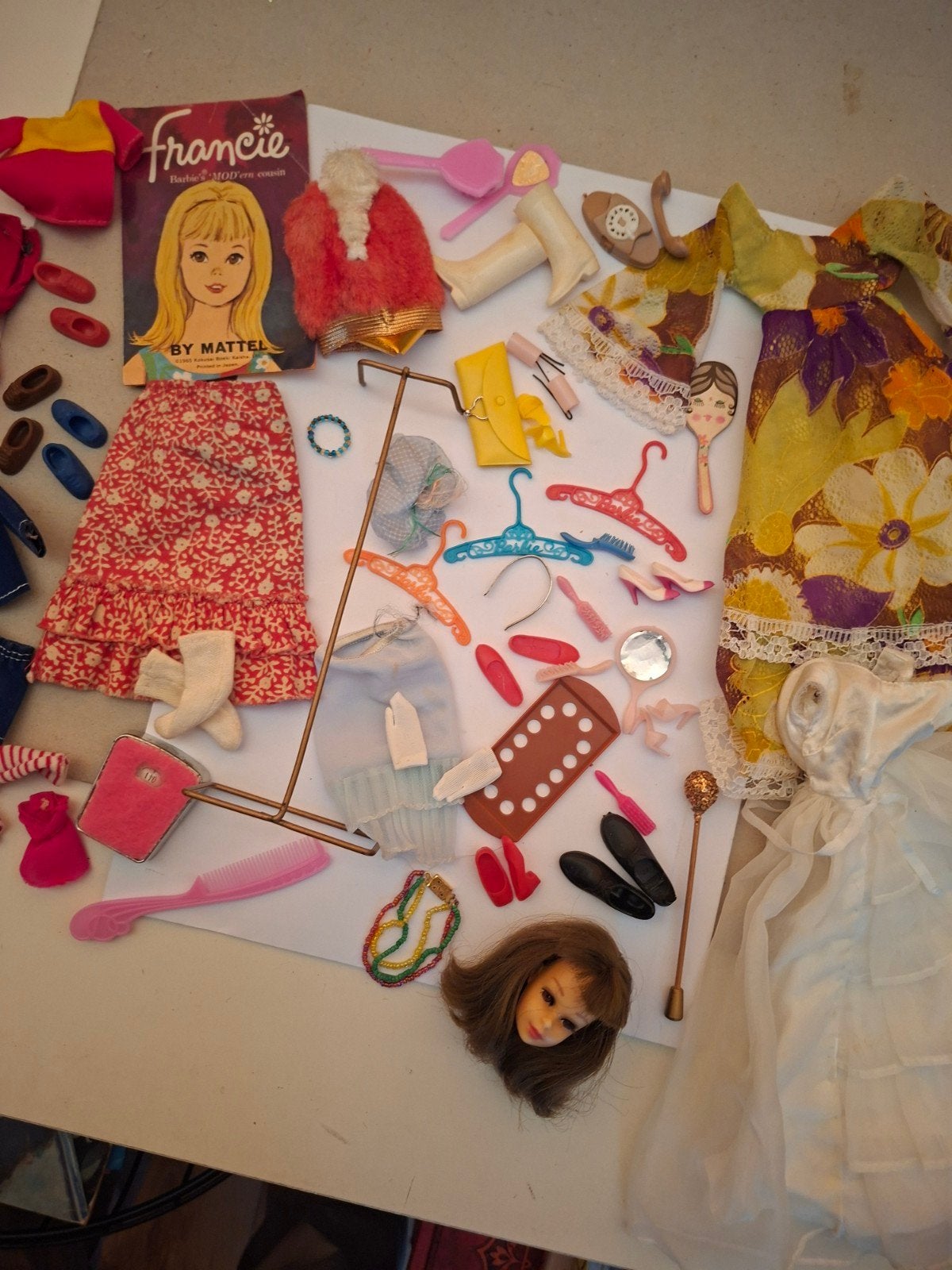 barbie doll spulletjes accessoires francie mattel