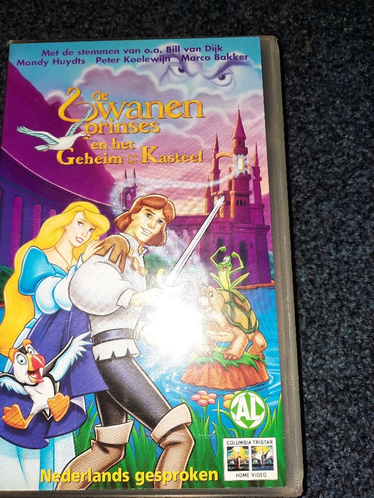 DE ZWANENPRINSES "Het Geheime Kasteel" Tekenfilm Op VIDEO!, Cd's en Dvd's, VHS | Kinderen en Jeugd, Alle leeftijden, Verzenden