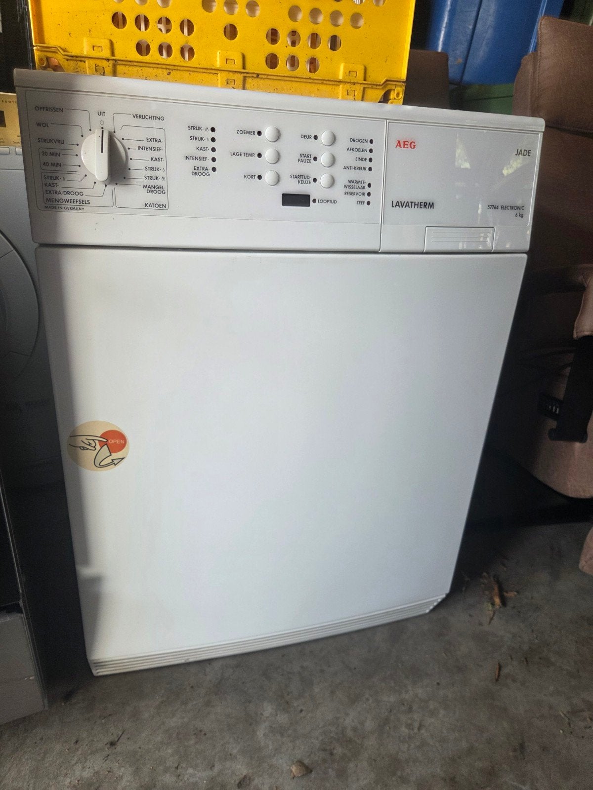 AEG Lavatherm 57764 Electronic 6 kg wasdroger, Witgoed en Apparatuur, Ophalen, Gebruikt, Luchtafvoer, 4 tot 6 kg