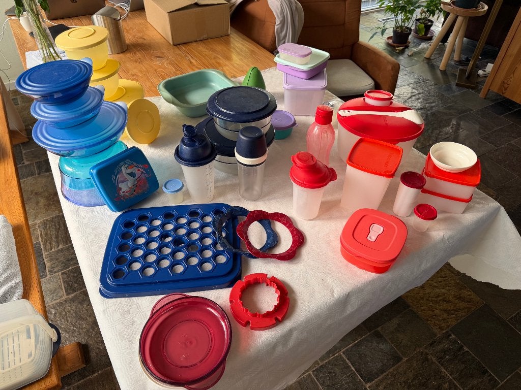 Tupperware, één koop, Ophalen, Gebruikt, Overige kleuren, Met bestek