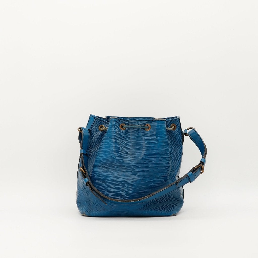 Louis Vuitton Petit Noé in blauw Épi handtas, Verzenden, Gebruikt, Blauw, Handtas