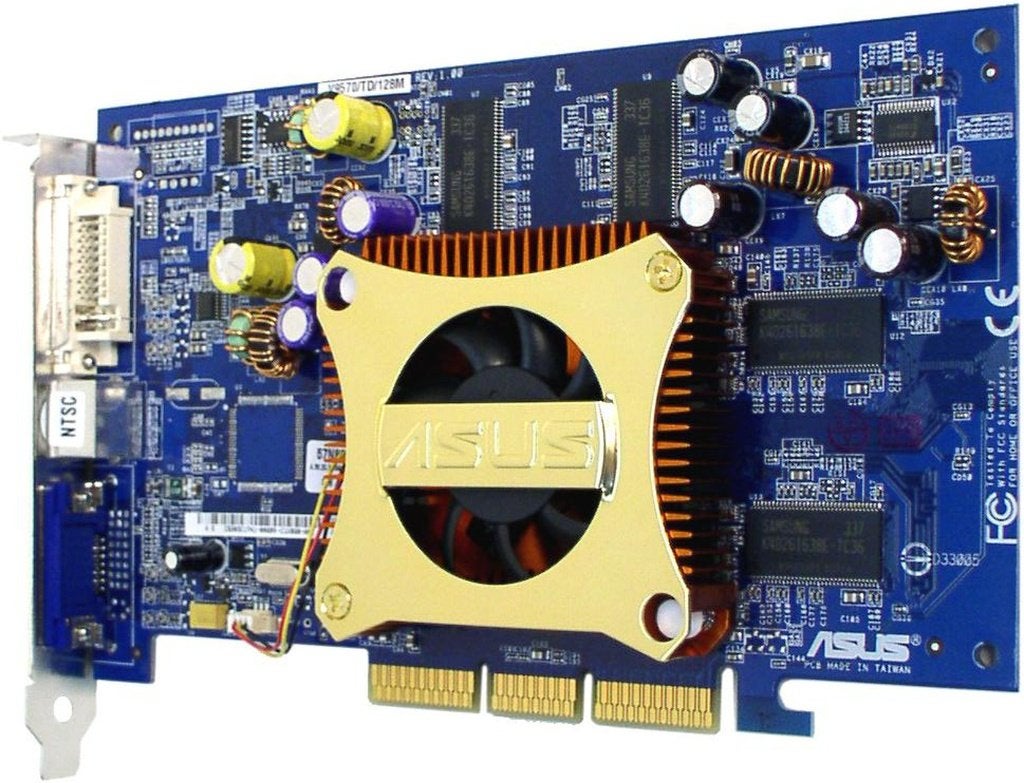 ASUS NVIDIA GeForce FX 5700 - V9570 '128MB - DDR' (2003), Computers en Software, Gebruikt, GDDR, Ophalen of Verzenden, Tv-Out