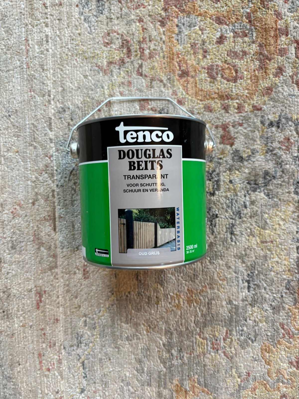 Tenco douglas beits - oud grijs 2.5 liter, Nieuw, Beits, Ophalen of Verzenden, Grijs