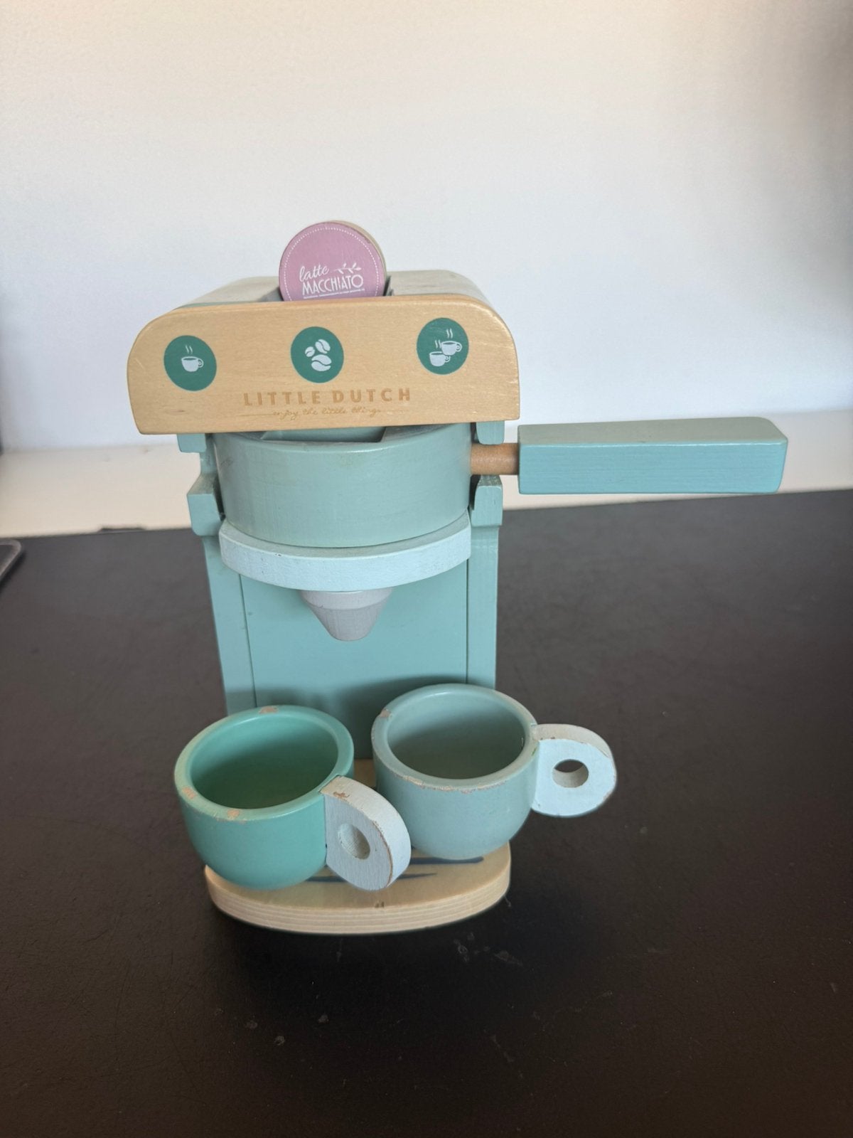 Koffiezetapparaat little dutch, Ophalen of Verzenden, Gebruikt, Hout, Speelkeuken-accessoire