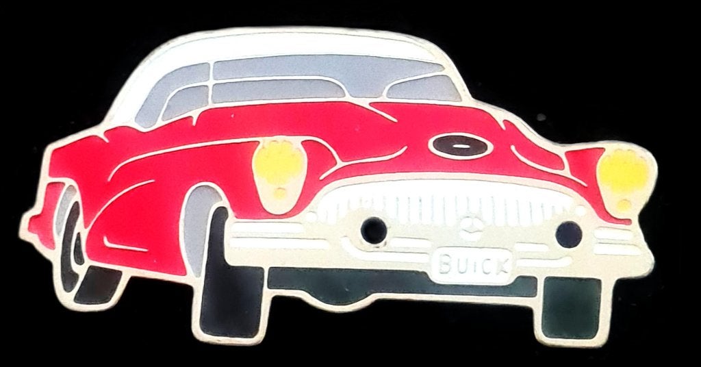 Buick Roadmaster pin- rood gelakt, Verzenden, Nieuw, Transport, Speldje of Pin