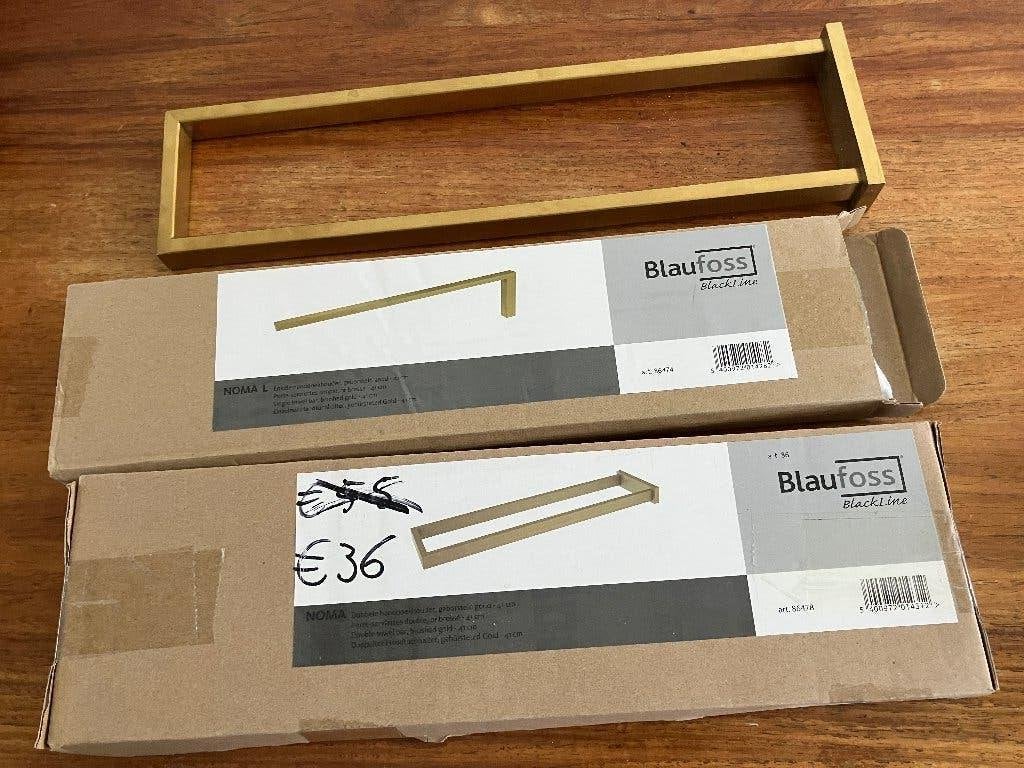3 handdoekrekjes, Blaufoss Brushed Gold, nieuw!, Ophalen, Overige typen, Nieuw, 50 tot 100 cm