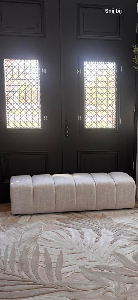Riviera maison dazzle bank bench, Ophalen, Zo goed als nieuw, Rechthoekig, 125 cm of meer