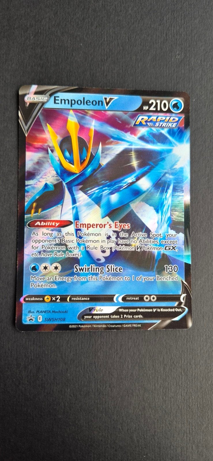 Empoleon V (SWSH108) Pokémon Kaart - Rapid Strike, Hobby en Vrije tijd, Verzamelkaartspellen | Pokémon, Ophalen of Verzenden, Zo goed als nieuw