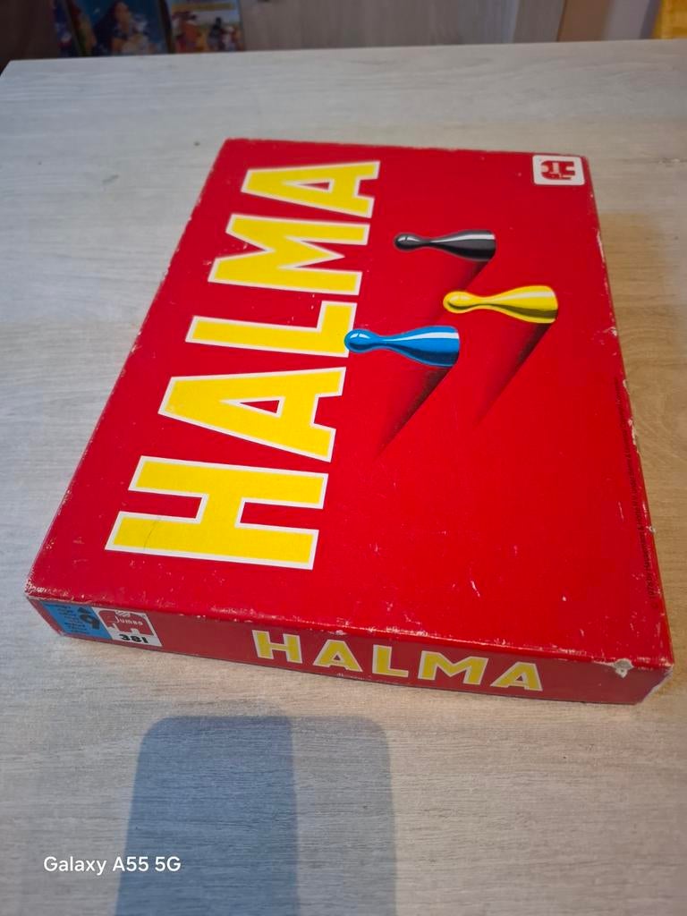 Halma bordspel - Klassiek strategisch spel, Hobby en Vrije tijd, Gezelschapsspellen | Bordspellen, Gebruikt, Ophalen of Verzenden