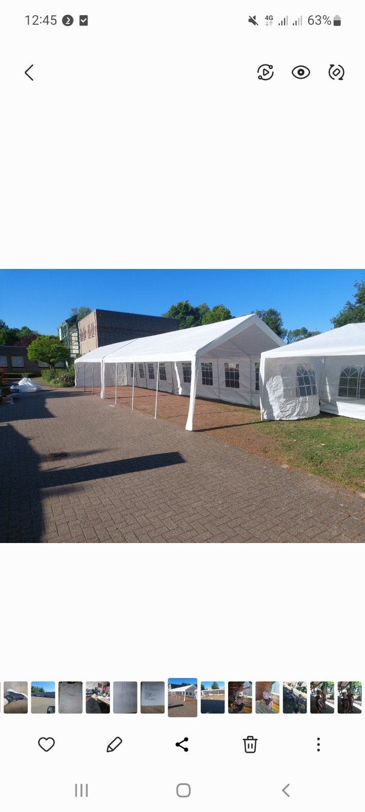 Partytent verhuur, Tuin en Terras, Ophalen, Minder dan 5 meter