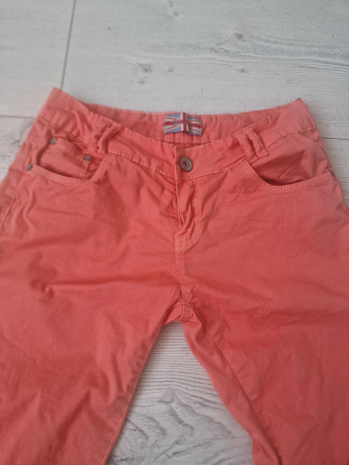 Broek Koraalrood, Kleding | Dames, Overige kleuren, Ophalen of Verzenden, Maat 36 (S), Lang