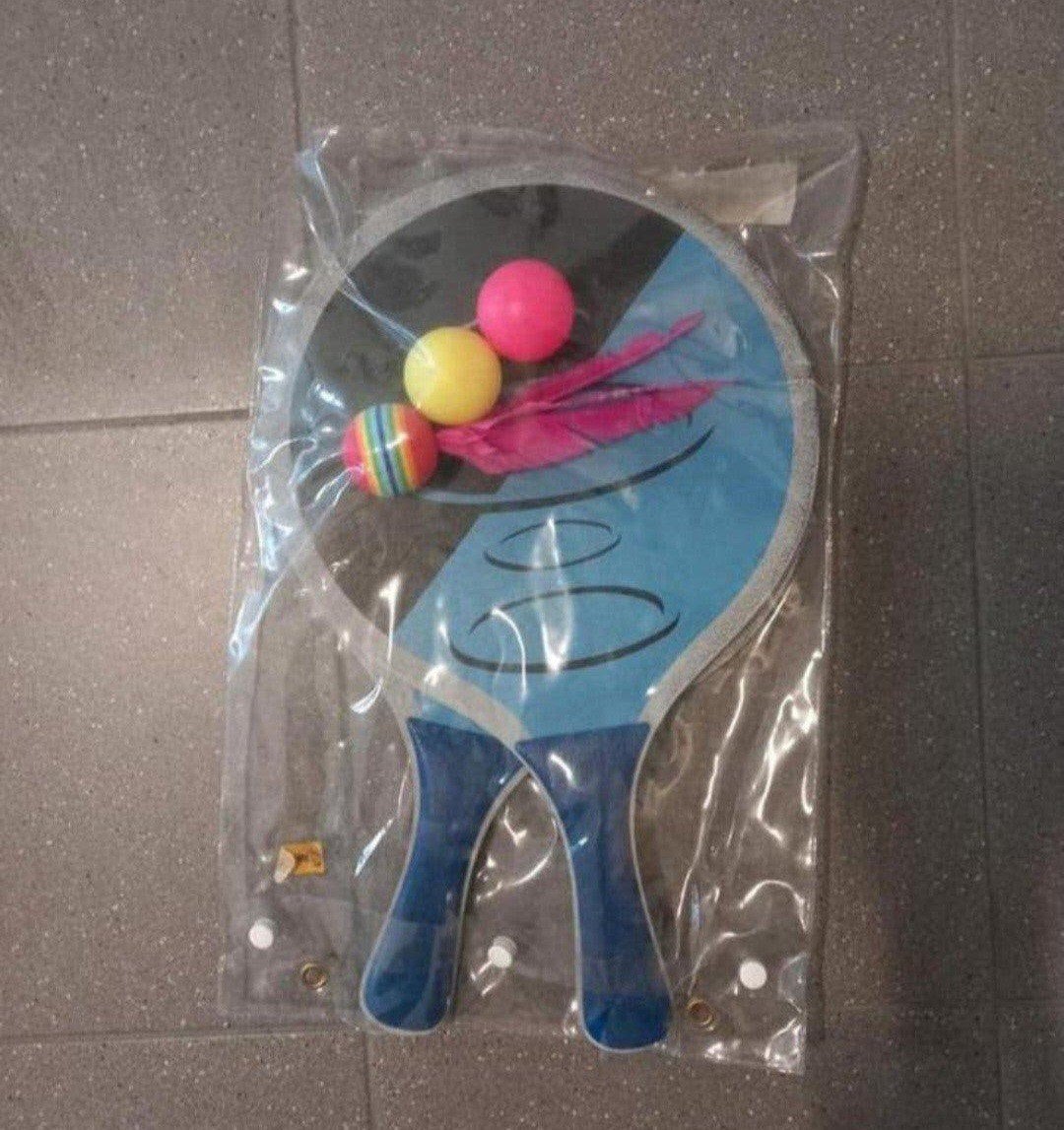 Nieuw Tennisracket - beachball racket, Incl 3x bal geldrop, Ophalen of Verzenden, Nieuw