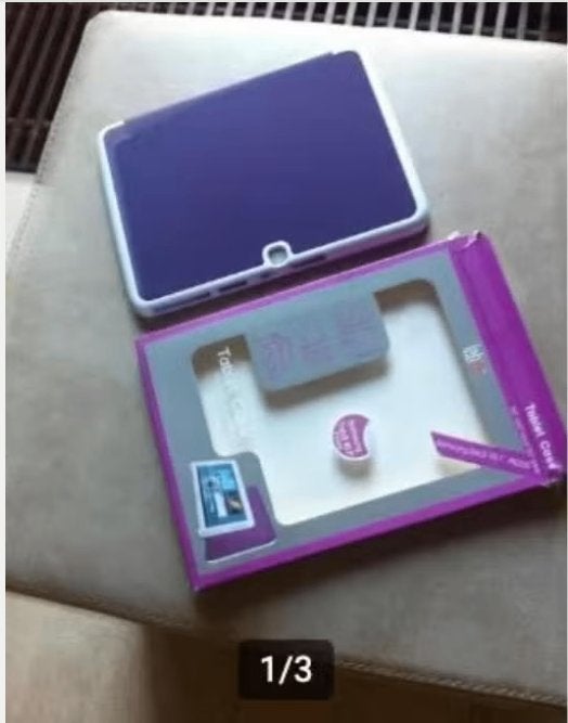 Tablet hoes 10.1 Samsung Galaxy paars, 10 inch, Galexy, Bescherming voor- en achterkant, Ophalen of Verzenden