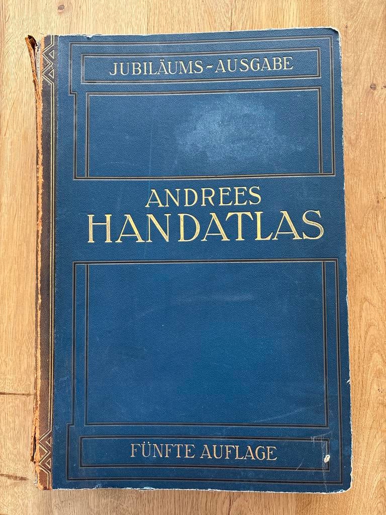 Andrees Handatlas - Jubiläums-Ausgabe (1910), Boeken, Gelezen, Overige atlassen, Ophalen of Verzenden, 1800 tot 2000