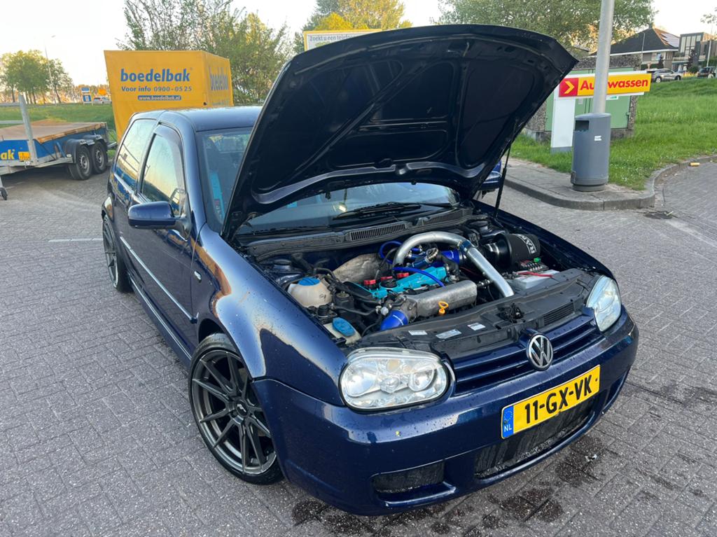 Volkswagen Golf 1.8T 20V STAGE 3 280pk/390nm/1075kg, 4 cilinders, Blauw, Origineel Nederlands, Handgeschakeld