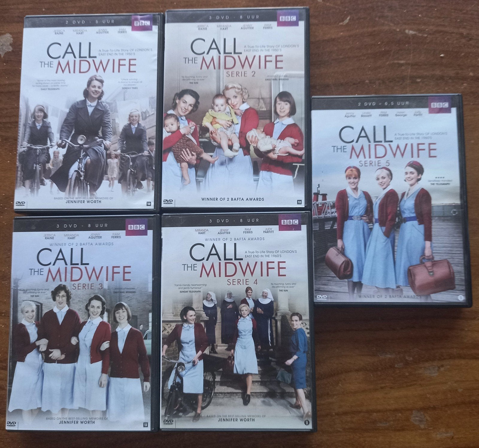Call the midwife seizoen 1 t/m 5 dvd nederlands ondertiteld., Cd's en Dvd's, Ophalen of Verzenden, Zo goed als nieuw