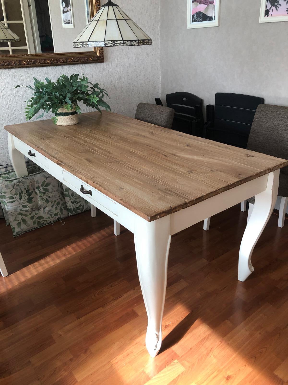 Prachtige clermonti tafel, Ophalen, 50 tot 100 cm, Zo goed als nieuw, Vijf personen of meer