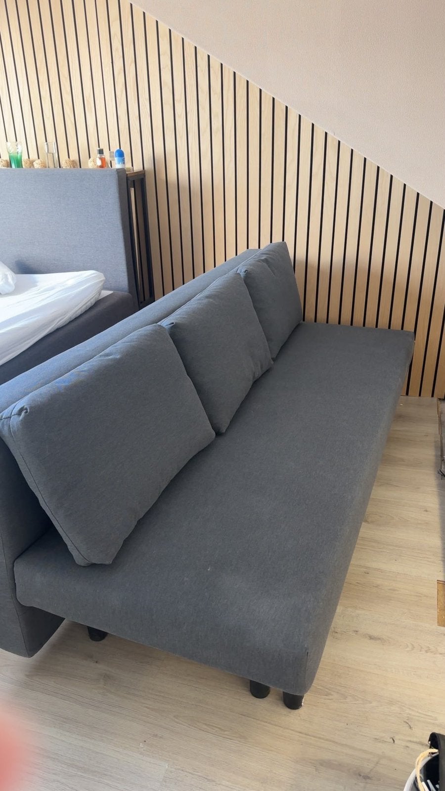 Slaapbank en tv kast, Huis en Inrichting, Ophalen, Zo goed als nieuw, Tweepersoons