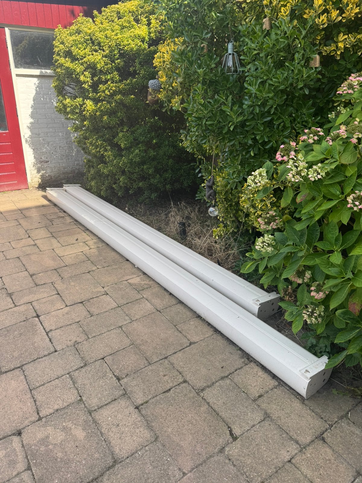Zonneschermen elektrisch, Tuin en Terras, Zonneschermen, Ophalen, Gebruikt, Elektrisch, 150 tot 300 cm