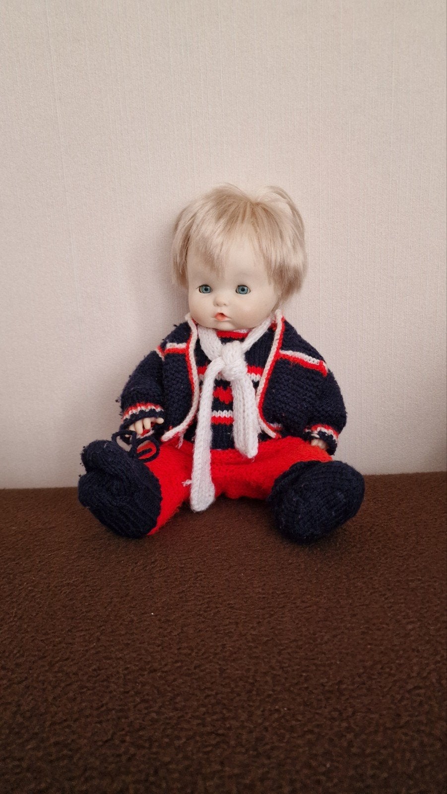 schattige vintage nenuco pop 40 cm, Ophalen of Verzenden, Gebruikt, Babypop