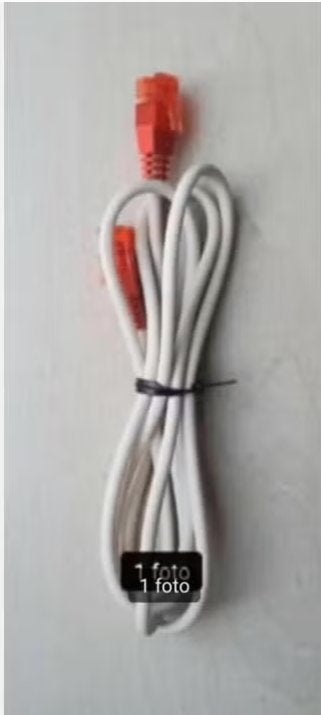Telefoonkabel 2-aderig 95 cm lang met 2 x RJ11 stekker., Ophalen of Verzenden, Nieuw