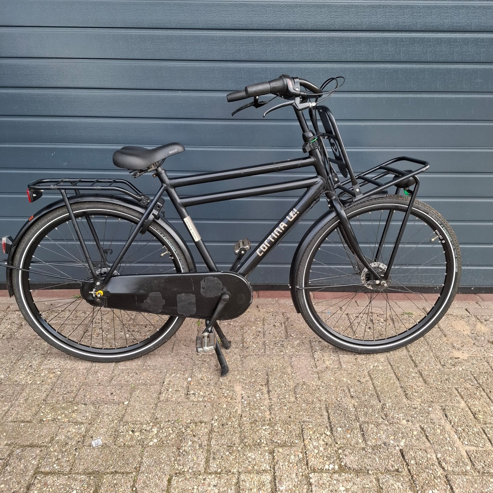 Cortina U4 Transportfiets - Zwart - Gebruikt, Terugtraprem, Ophalen, Overige merken, 53 tot 56 cm