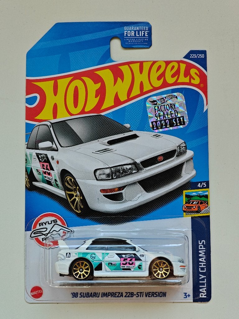 Hot Wheels '98 Subaru Impreza 22B-STi Version Wit TH, Ophalen of Verzenden, Nieuw, Auto