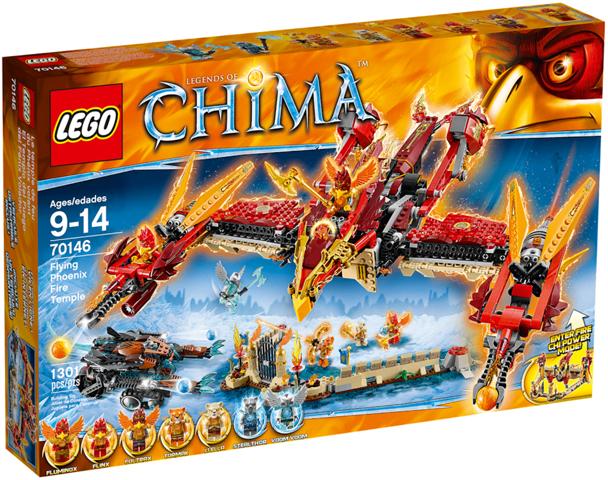 LEGO 70146 Flying Phoenix Fire Temple Chima Vuurtempel, Kinderen en Baby's, Speelgoed | Duplo en Lego, Zo goed als nieuw, Lego