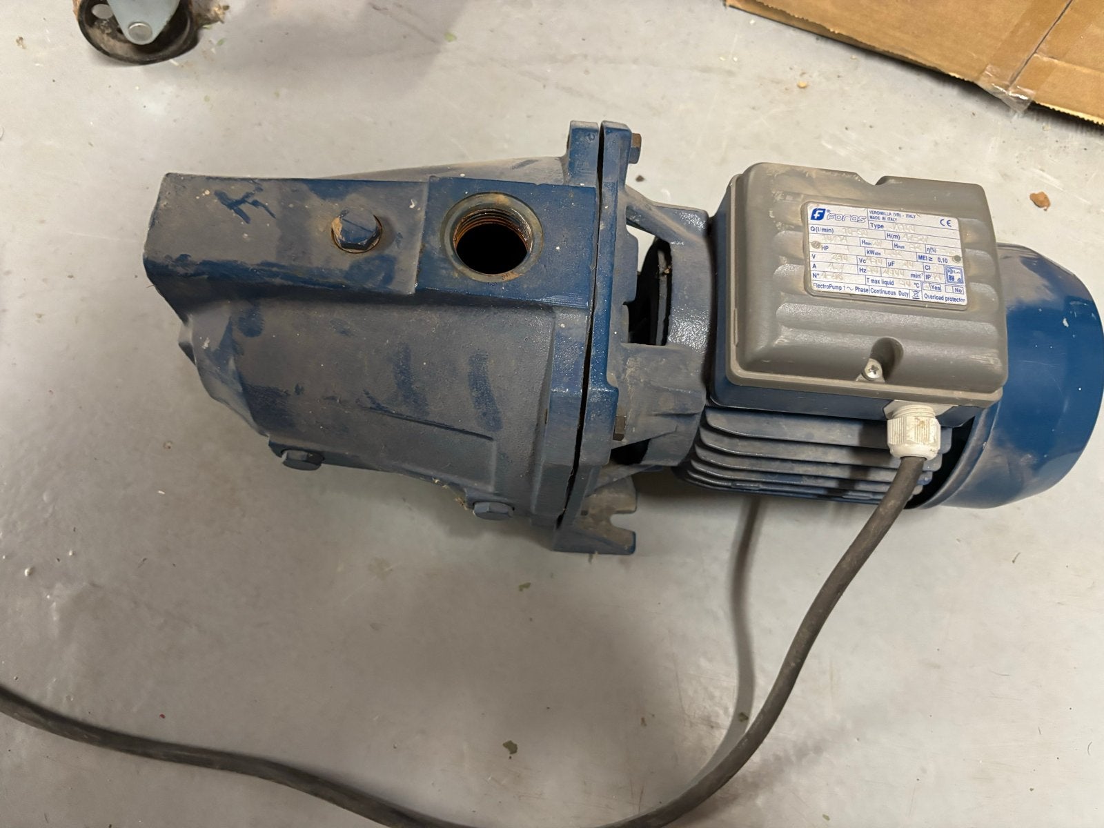 Goed werkende Foras JA100 waterpomp, Ophalen of Verzenden, Gebruikt, Elektrisch, Beregeningspomp
