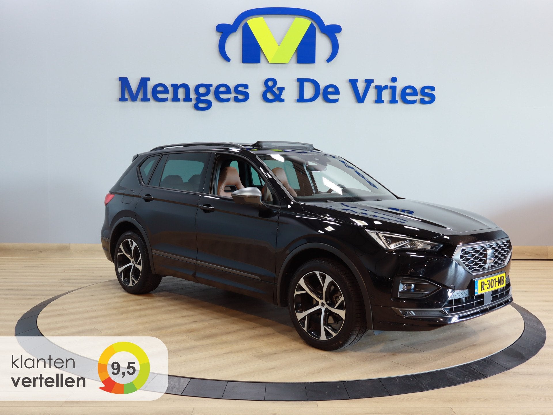 SEAT Tarraco 1.5 TSI FR Business Intense Airco ECC | Panoram, Auto's, Seat, 12 maanden, Euro 6, 4 cilinders, Zwart