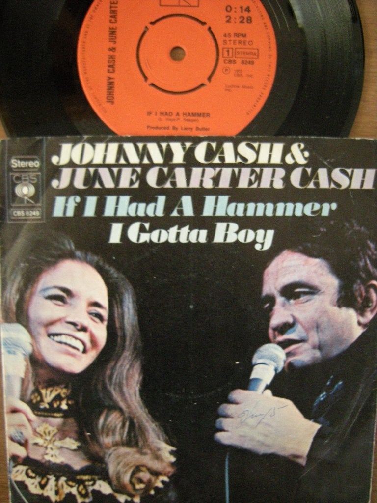 Johnny Cash & June Carter Cash (If I Had A Hammer), Ophalen of Verzenden, Gebruikt, Country en Western