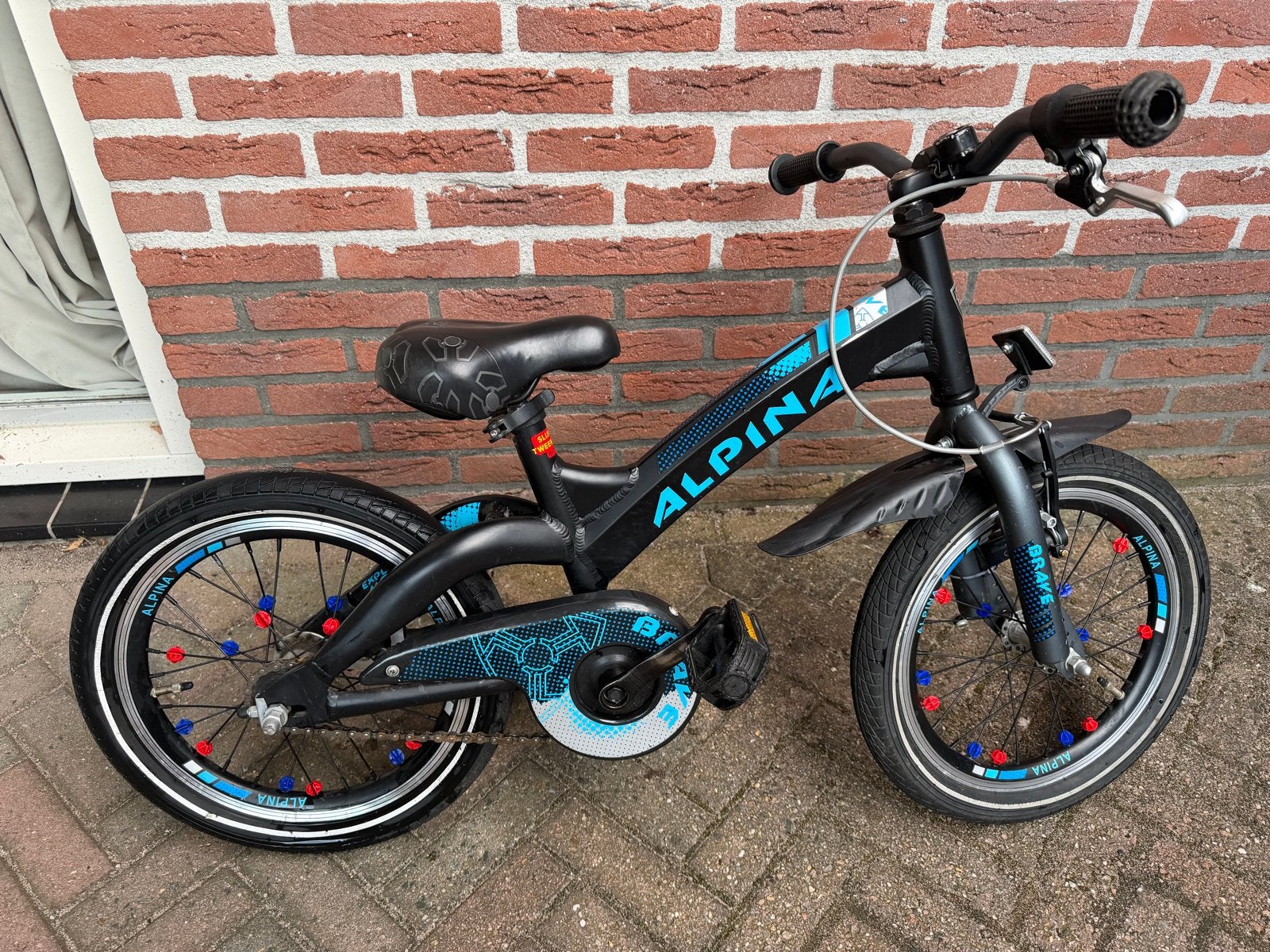 Alpina kinderfiets 16 inch, Ophalen, Gebruikt, Terugtraprem, 16 tot 20 inch
