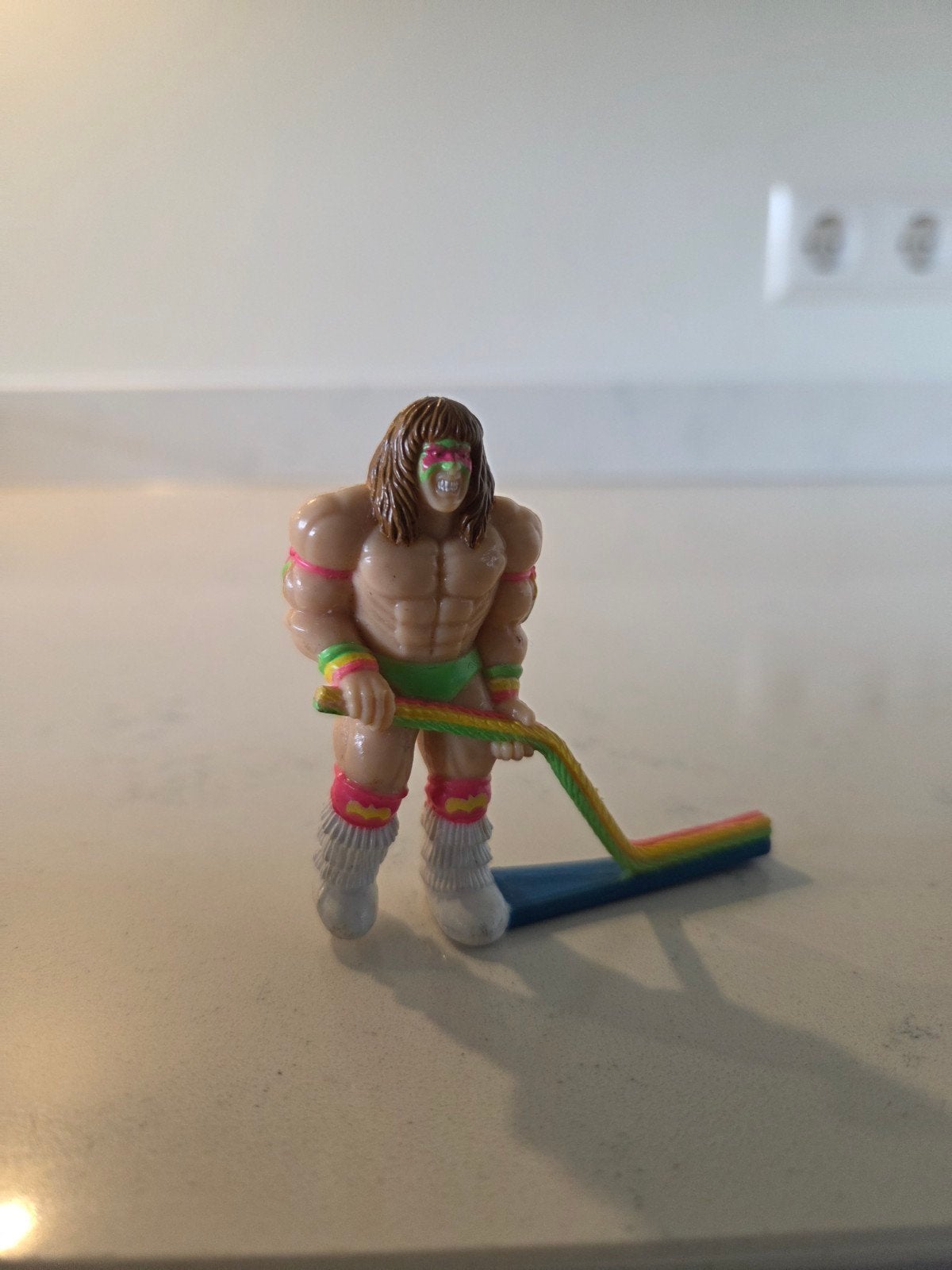 WWF Ultimate Warrior mini figuur Titan Sports vintage 1990, Ophalen of Verzenden
