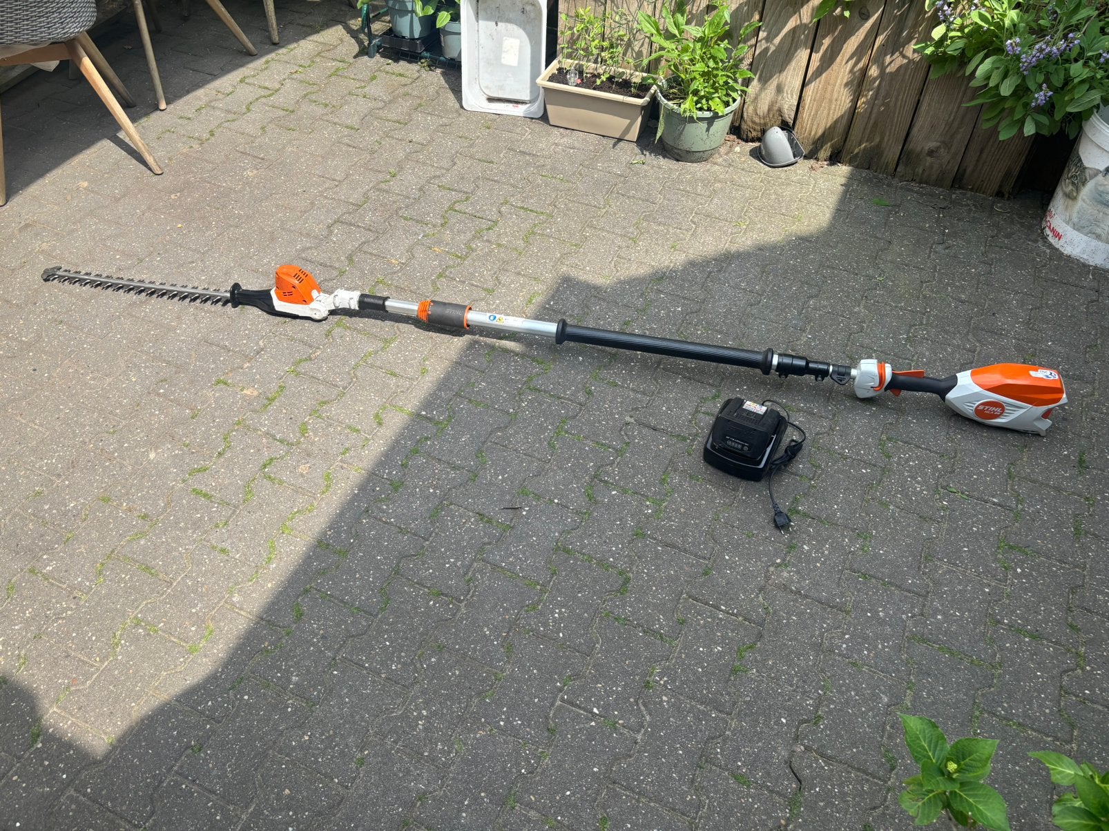 Stihl hla86 accu uitschuifbaar stokheggenschaar set, Ophalen, Zo goed als nieuw, Overige soorten