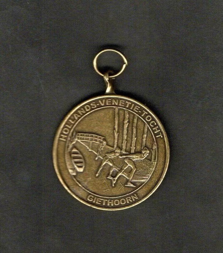 Medaille Giethoorn Hollands Venetië Tocht Schaatsen., Ophalen of Verzenden, Zo goed als nieuw