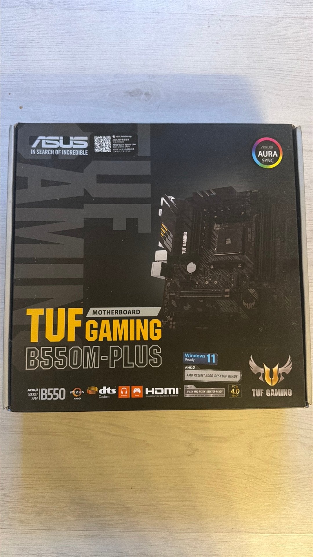 Asus B550m-plus  motherboard, Computers en Software, Ophalen of Verzenden, Zo goed als nieuw, DDR4