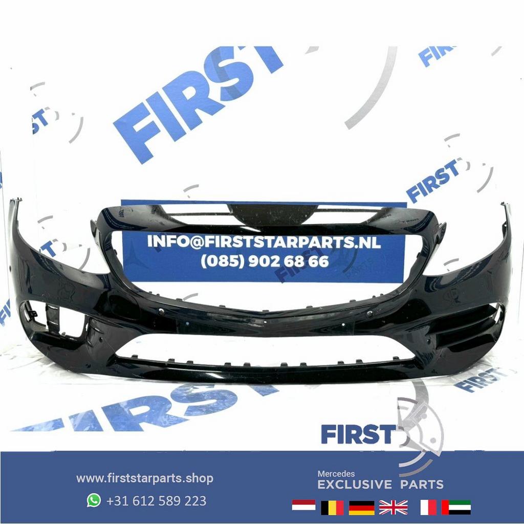 W205 Facelift AMG voorbumper Mercedes C Klasse 2019-2020 zwa