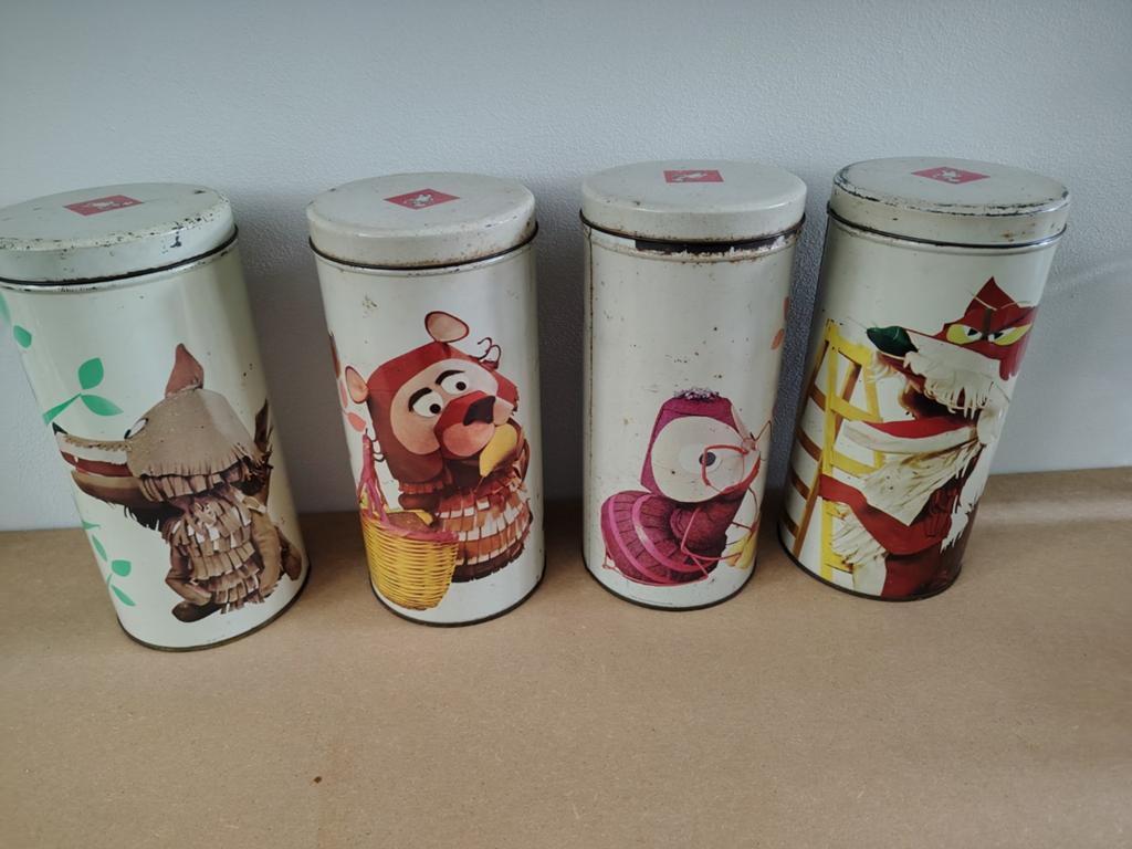 Vintage Douwe Egberts 4stuks, Ophalen of Verzenden, Gebruikt